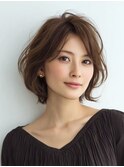 白髪ぼかしショート似合わせカット30代40代50代60代