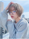 大人可愛いスウィングショート/透明感カラー