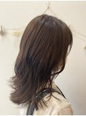 透け感ブラウンカラー