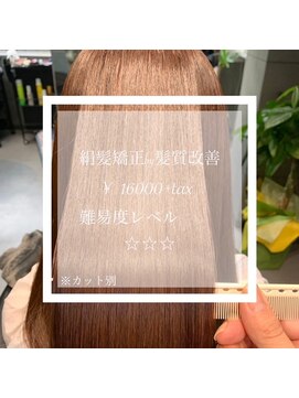 ヴィオラスバイポッシュ ギンザ(Violus by Posh GINZA) 絹髪矯正by髪質改善