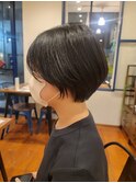 ショートボブ 丸みショート こなれヘア
