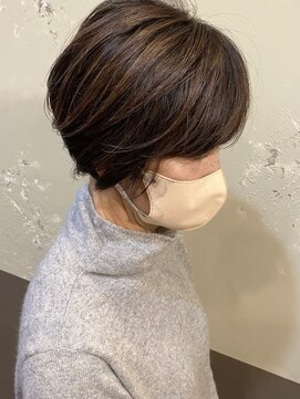 ヘアーメイク アチャ(hair make accha) 【白髪ぼかしハイライト】40代ショートボブ
