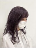 ブリーチハイトーンカラーゆるふわロング髪質改善ツヤ髪スタイル