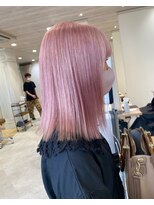 ハイプ(HYPE)&nbsp;【藤沢横浜】切りっぱなしボブ/ホワイトピンク/ピンクカラー