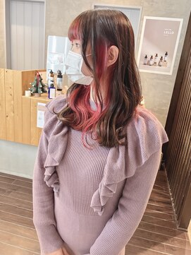 ブランシェ 小牧店(BRANCHE) ☆チェリーレッドインナーカラー☆ ブランシェ小牧　具志