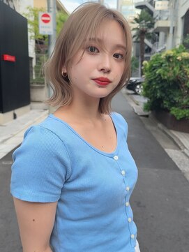 サンドシーン(sand scene) 20代30代40代丸みショートボブマッシュ前下がりレイヤー