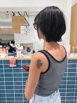 オーシャン(Ocean) ［Ocean Hair&Life 水田］夏☆暗髪/アッシュブラック/ボブ