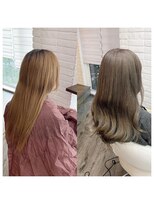 クラン ヘアーアンドスタジオ(CLAN hair & studio)&nbsp;ハイトーンエクステブリーチインナーミルクティーベージュ
