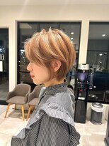 ヘアメイクアース 八潮店(HAIR & MAKE EARTH) ショートカット×ハンサムショートボブ×前髪あり 20代30代40代