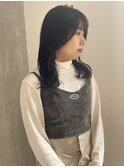 【 YOKE 】フェイクブラック就活OK顔まわりレイヤー