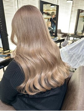 アルカナ 明治神宮前原宿(ARCANA) 切りっぱなしボブ エアリーロング 美髪 ピンクブラウン