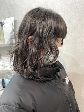 ワープ 青葉台(WARP) ミディアムヘア/パーマ/アッシュブラウン/青葉台