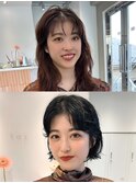 tas似合わせカット before&after 【ラフウェーブボブ】