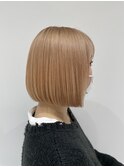 小顔ショートボブハイライトカラー大人ショートカット白髪ぼかし
