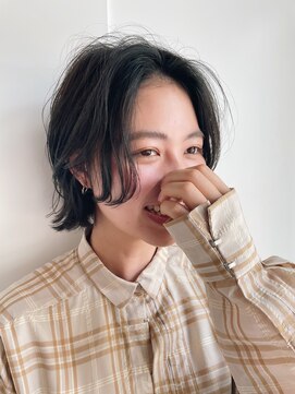 キーチェ 梅田中崎町(keych) 抜け感ショート/透明感カラー/ショート