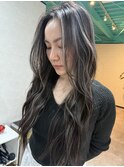 大人ホワイトハイライトカラー×大人レイヤー