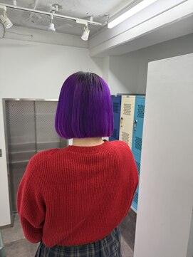 キコエル 三軒茶屋(kikoeru) カラートリートメントで染めるバイオレットカラー
