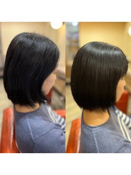 シシヘアー(SISIi HAIR) ボブの縮毛矯正