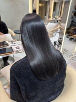 アンフィニー 仙台(ANFINI)&nbsp;仙台髪質改善縮毛矯正韓国レイヤー外ハネボブ美髪ワイドバング