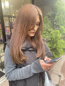 ノーム バイ アウラ(norm. by aura) ブリーチなしダブルカラー　ミルクティーベージュ