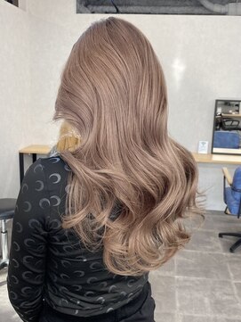 リゲル(rigel) ミルクティーベージュ×巻き髪