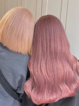 ベレーザ 渋谷神南(Beleza) 14241ブリーチ＆ダブルカラーベビーピンクホワイトピンク