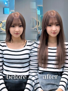 ラピステン 福岡天神 大名店(Lapis) エクステ/グレージュ/ブラウン/ダブルカラー/髪質改善