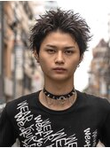 ザクザクスパイキーショートザクザクアップバングショートパーマ