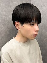 シースルーマッシュナチュラルマッシュメンズ韓国ツーブロック