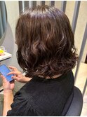 ボブ×デジタルパーマで楽にスタイリング
