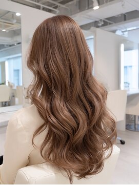 アース 東戸塚店(HAIR & MAKE EARTH) ブリーチなし◎大人艶チャイベージュロング×髪質改善カラー