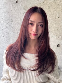 シェル(SHEL+L)の写真/【三宮/北野】憧れの韓国風デザインへ☆レイヤー/前髪悩み解決！自宅でもセットしやすいヘアスタイルを♪