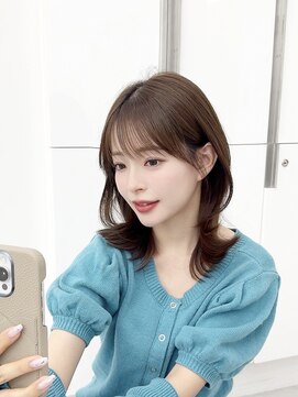 アマトウキョウスマートサロン(AMA TOKYO×Smart Salon) くびれレイヤー/顔まわりカット/レイヤーカット/小顔ヘア