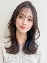 アグノス 青山(Agnos) 似合わせカット薄めバングシースルーバングこなれヘアモテ髪
