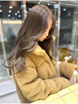 リオーエン 渋谷 原宿 明治神宮前(RiOen.) 【#渋谷】ブリーチなし透明感カラー ヘーゼルベージュ