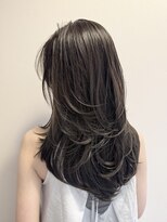 ムード(MOOD,)&nbsp;着物ヘア/大人ガーリー/ダークアッシュ/似合わせカット/銀座駅