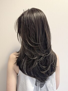 ムード(MOOD,) 着物ヘア/大人ガーリー/ダークアッシュ/似合わせカット/銀座駅