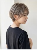 ショートカット/顔まわりカット/ハイライト/髪質改善/白髪ぼかし