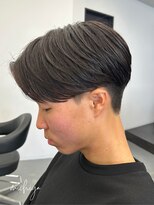 アンドメゾンオム(&Maison. homme) センターパート/ニュアンスパーマ/毛流れパーマ/波巻きパーマ