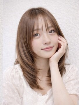 ムーン 仙台一番町店(OON) 韓国レイヤー/ミルクティーベージュ/赤み消しカラー/髪質改善