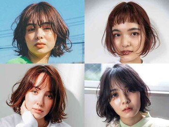 シー 岡崎(,SHE)の写真/ばっさりカットなしで印象を変える顔周りレイヤー。フワッとくびれシルエットで小顔に◎［韓国/顔周り］
