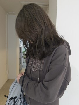 ニコフクオカヘアーメイク(NIKO Fukuoka Hair Make) [NIKO]ブリーチなしダブルカラー/オリーブグレージュ/グレージュ