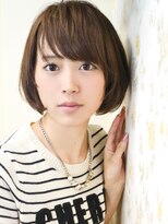 パティオン(PATIONN)&nbsp;グレージュこくブラウンカラーナチュラルエレガント前下がりボブ