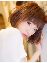 エル(LE)&nbsp;ひし形シルエットグレージュエアリーミディアム