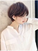 ショート/ボブ【外ハネボブ/アッシュブラウン】