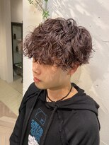 エル(EL by green)&nbsp;【YUKI】無造作パーマ×ワインレッド