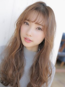 アグ ヘアー ユニ 青森中佃店(Agu hair uni) 《Agu hair》シースルーバング×アンニュイロングヘア