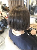 ダブルアッシュカラー+ミニボブ