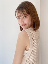 ベイルーム(BAYROOM by HONEY omotesando)&nbsp;【BAYROOM】まとまる内巻きボブ×アプリコットベージュ