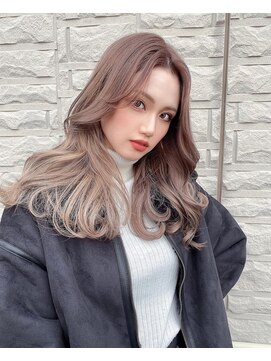 シエル(Ciel) センターパート×ハイトーンベージュ